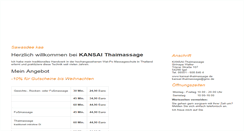 Desktop Screenshot of kansai-thaimassage.de